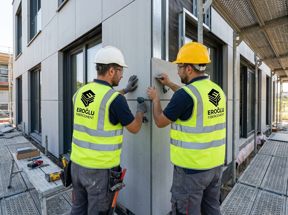 Fibercement montaj uygulaması